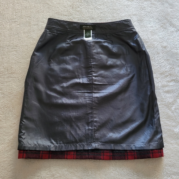 Eddie Bauer Plaid Wool Skirt EUC - Picture 6 of 9